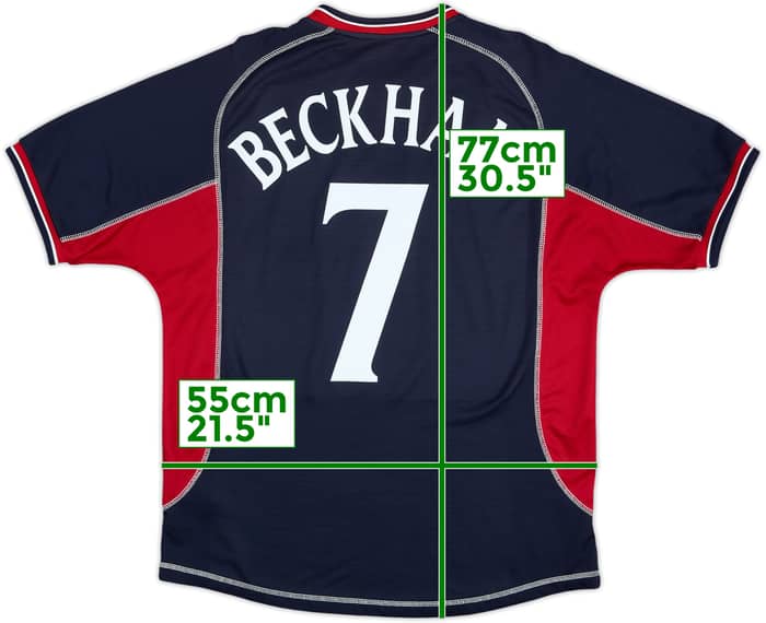 2000-01 Manchester United Third Shirt Beckham #7 - 9/10 - (L)