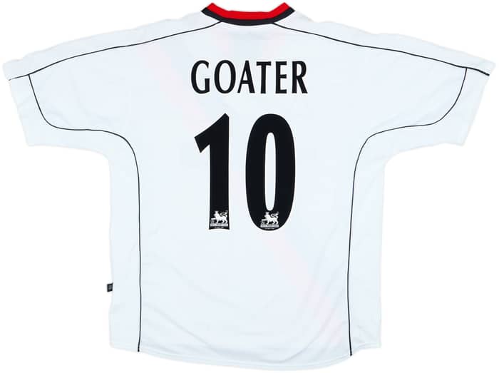 2002-03 Manchester City Away Shirt Goater #10 - 9/10 - (L)