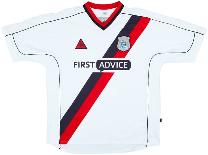 2002-03 Manchester City Away Shirt Goater #10 - 9/10 - (L)