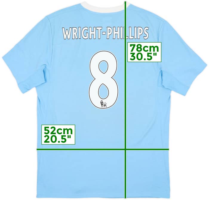 2009-10 Manchester City Home Shirt Wright-Phillips #8 - 7/10 - (M)