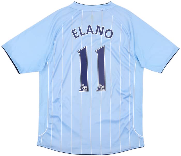 2007-08 Manchester City Home Shirt Elano #11 - 7/10 - (L)