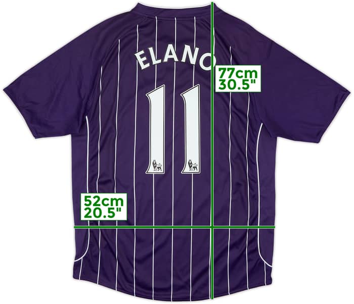 2007-08 Manchester City Away Shirt Elano #11 - 8/10 - (L)