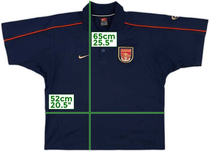 2001-02 Arsenal Nike Polo Shirt - 9/10 - (S)