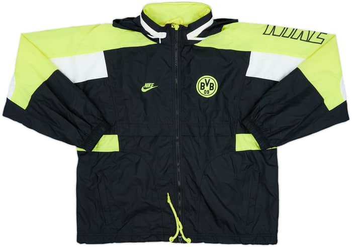 1996-97 Borussia Dortmund Nike Hooded Rain Jacket - 8/10 - (XL)