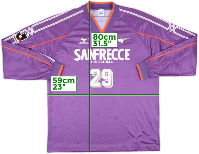 2000-02 Sanfrecce Hiroshima Home L/S Shirt #29 - 6/10 - (XL)