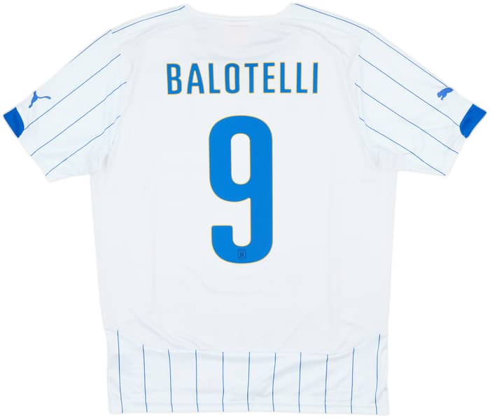 2014-15 Italy Away Shirt Balotelli #9 - 8/10 - (L)