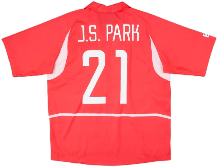 2002-03 South Korea Home Shirt J.S.Park #21 - 10/10 - (L)