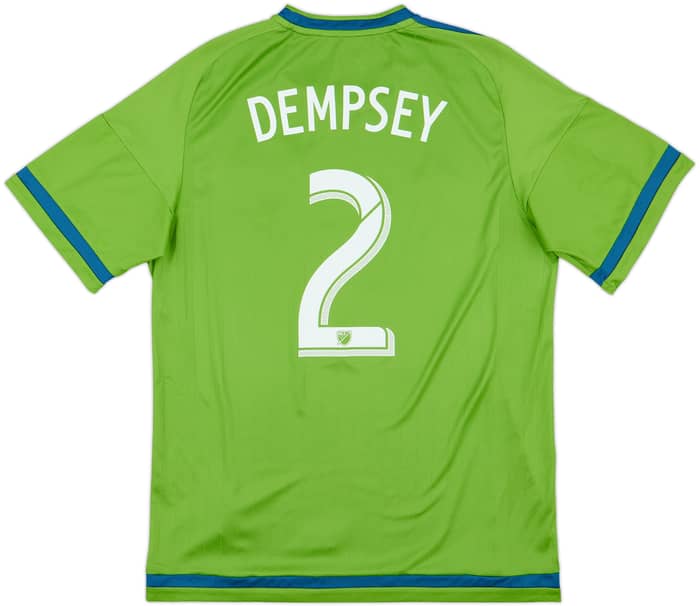 Camiseta adidas de local del Seattle Sounders 2015 Dempsey #2 - 9/10 - (L)
