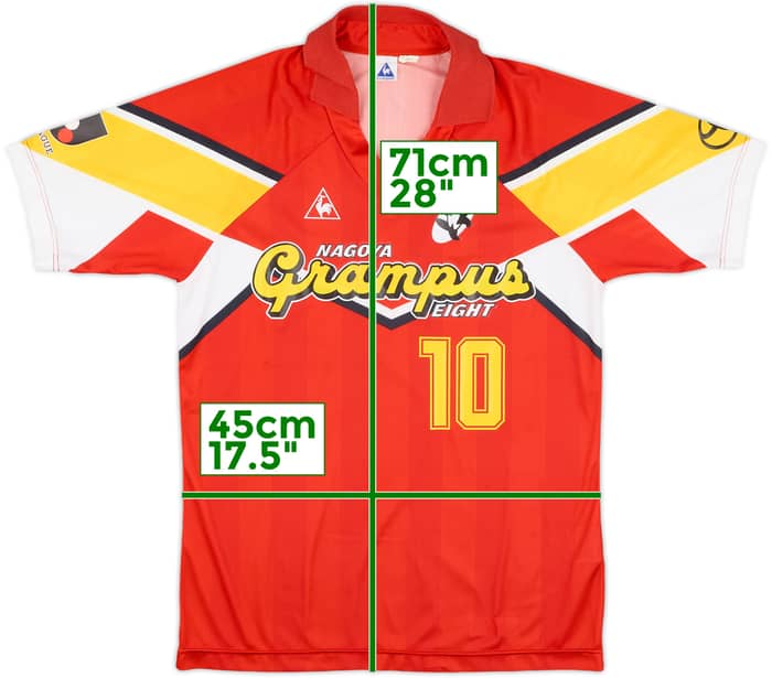 1993 Nagoya Grampus Eight Home Shirt #10 (Lineker) - 8/10 - (S)