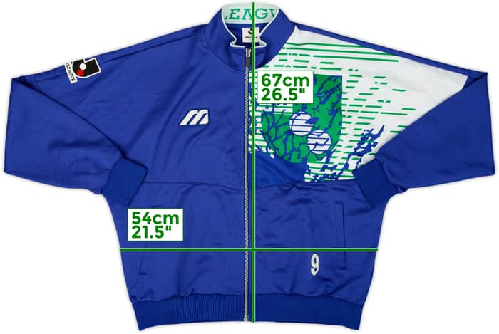 1993-95 J-League Player Issue Mizuno Track Jacket #9 - 7/10 - (XL)