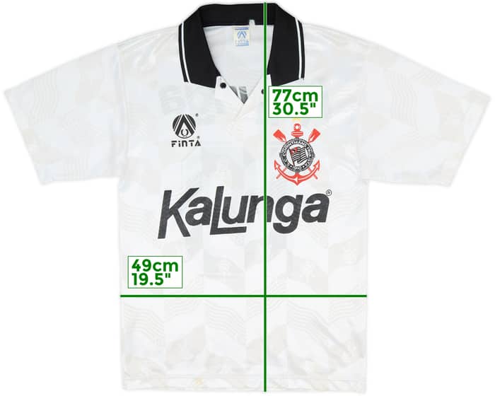 1992-94 Corinthians Home Shirt #10 - 8/10 - (M)
