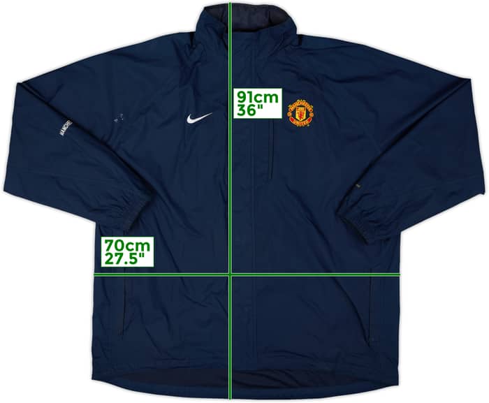 2005-06 Manchester United Nike Hooded Rain Jacket - 7/10 - (XXL)