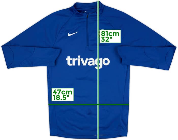 2022-23 Chelsea Nike 1/4 Zip Drill Top - 7/10 - (S)