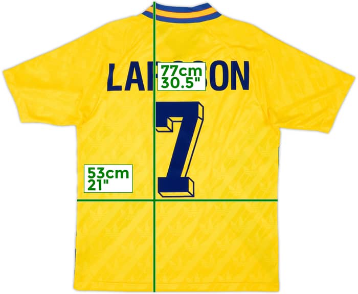 1994-96 Sweden Home Shirt Larsson #7 - 8/10 - (L)