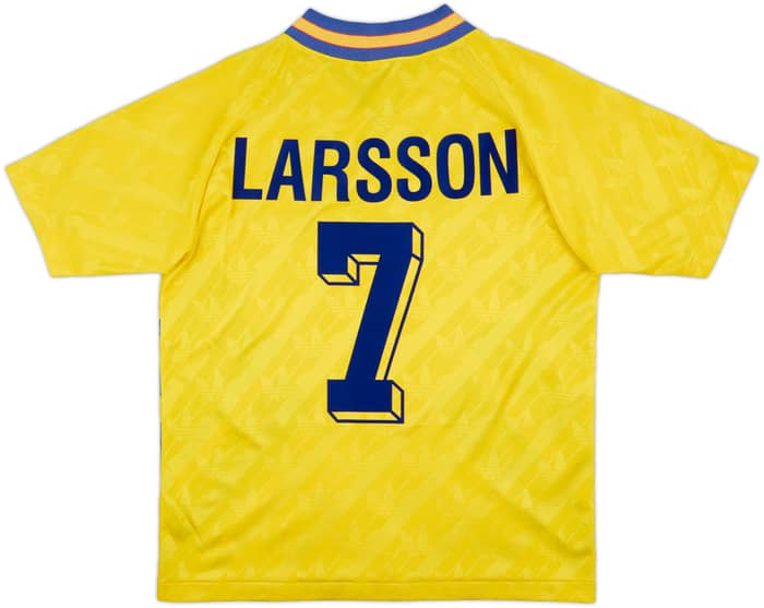 1994-96 Suecia Camiseta Local Larsson #7 - 8/10 - (L)