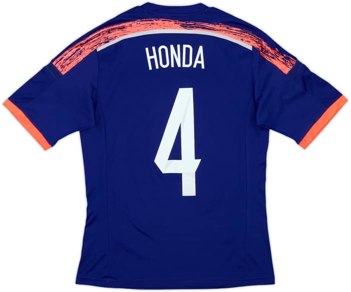 2013-15 Japan Home Shirt Honda #4 - 7/10 - (XS)
