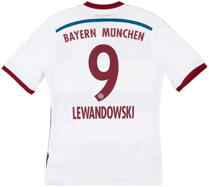 2014-15 Bayern Munich Away Shirt Lewandowski #9 - 8/10 - (M)