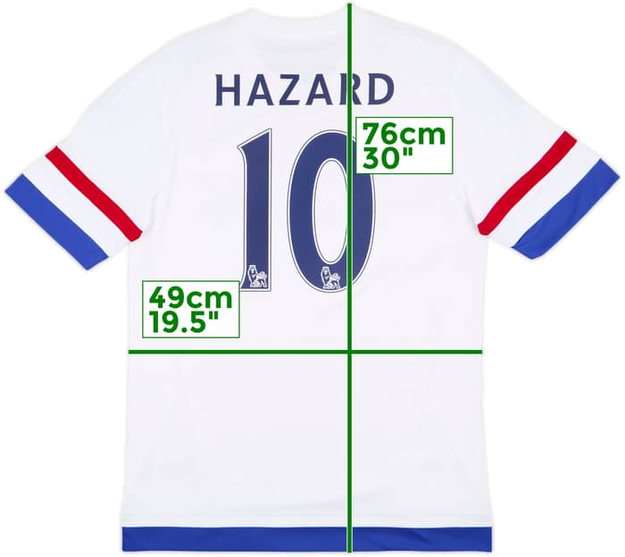 2015-16 Chelsea Away Shirt Hazard #10 - 6/10 - (M)