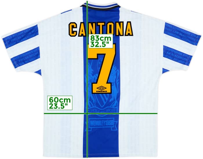 1994-96 Manchester United Third Shirt Cantona #7 - 9/10 - (XL)