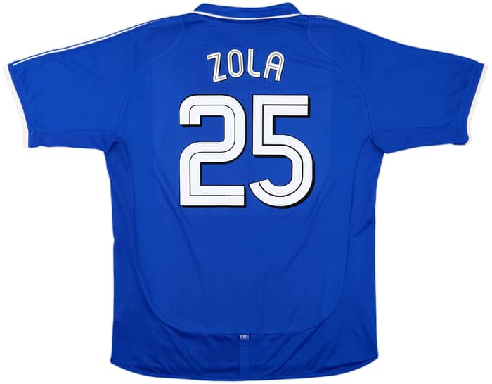 2001-03 Chelsea Home Shirt Zola #25 - 6/10 - (XL)