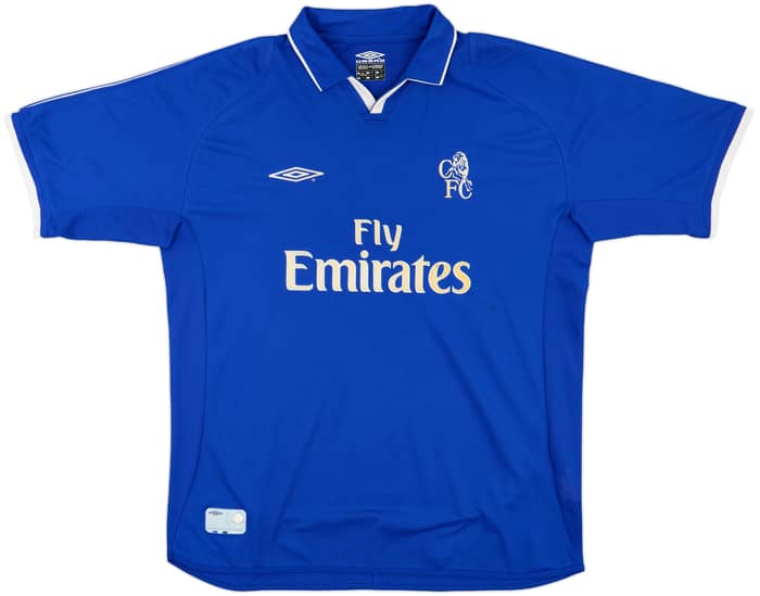 2001-03 Chelsea Home Shirt Zola #25 - 6/10 - (XL)