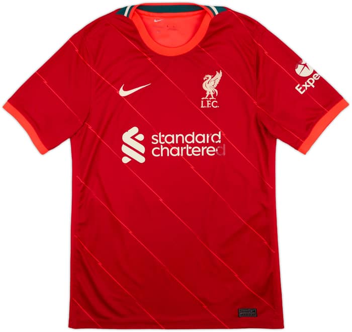 2021-22 Liverpool Home Shirt Virgil #4 - 5/10 - (M)