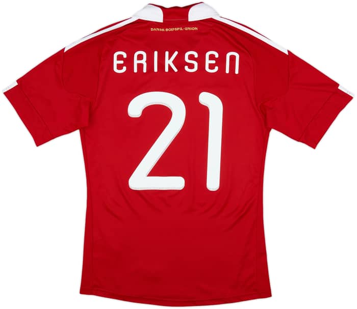 2010-11 Denmark Home Shirt Eriksen #21 - 10/10 - (S)