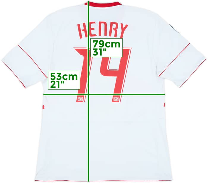 2010 New York Red Bulls Home Shirt Henry #14 - 7/10 - (L)
