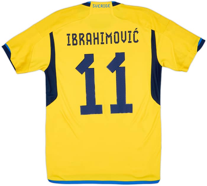 2022-23 Sweden Home Shirt Ibrahimovic #11 - 9/10 - (M)