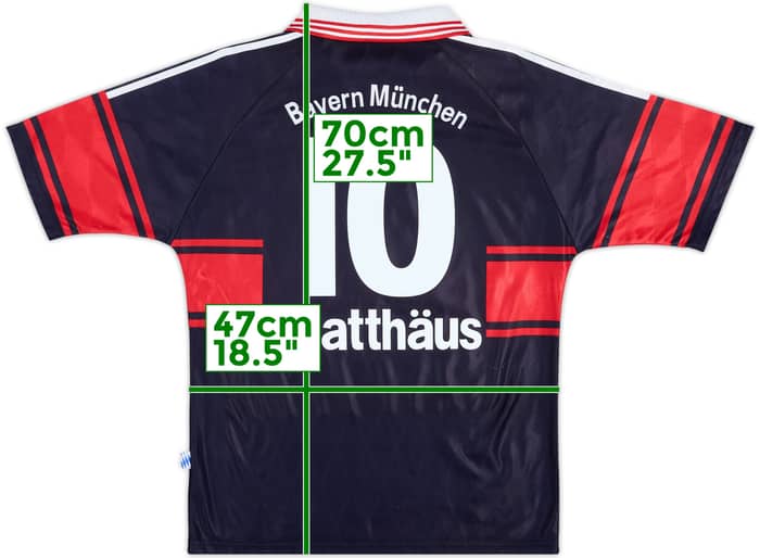 1997-99 Bayern Munich Home Shirt Matthaus #10 - 8/10 - (XL.Boys)