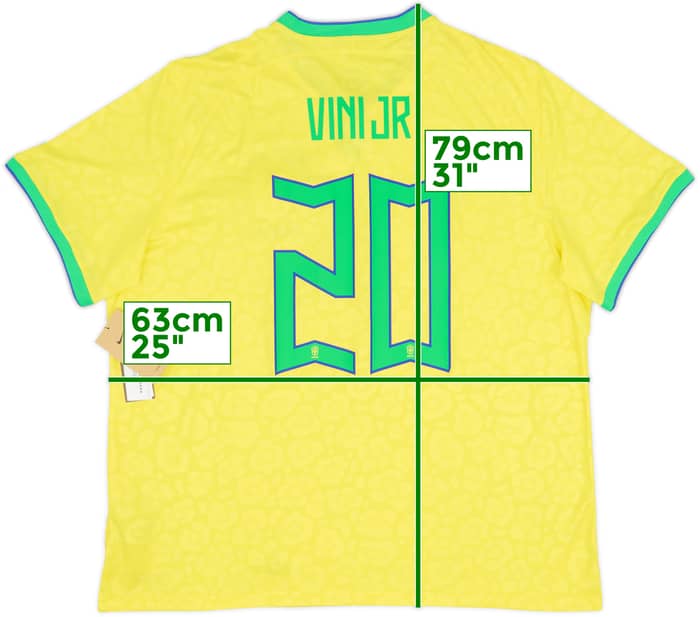 2022-23 Brazil Home Shirt Vini Jr #20 (XXL)