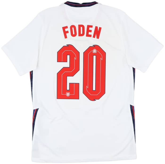 2020-22 England Home Shirt Foden #20 - 6/10 - (M)