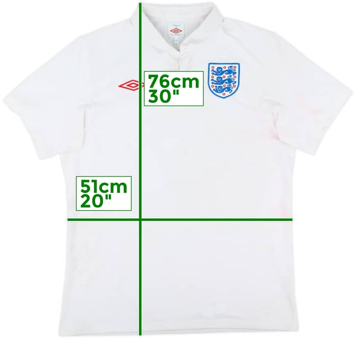 2009-10 England Home Shirt - 4/10 - (M)