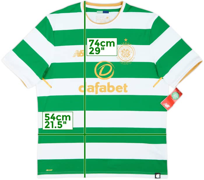 2017-18 Celtic 'Lisbon Lions 50th Anniversary' Home Shirt (L)