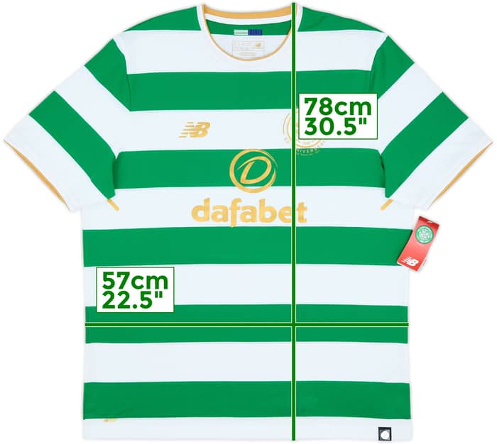 2017-18 Celtic Lisbon Lions 50th Anniversary Home Shirt (XL)