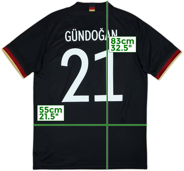 2020-21 Germany Away Shirt Gundogan #21 - 10/10 - (L)