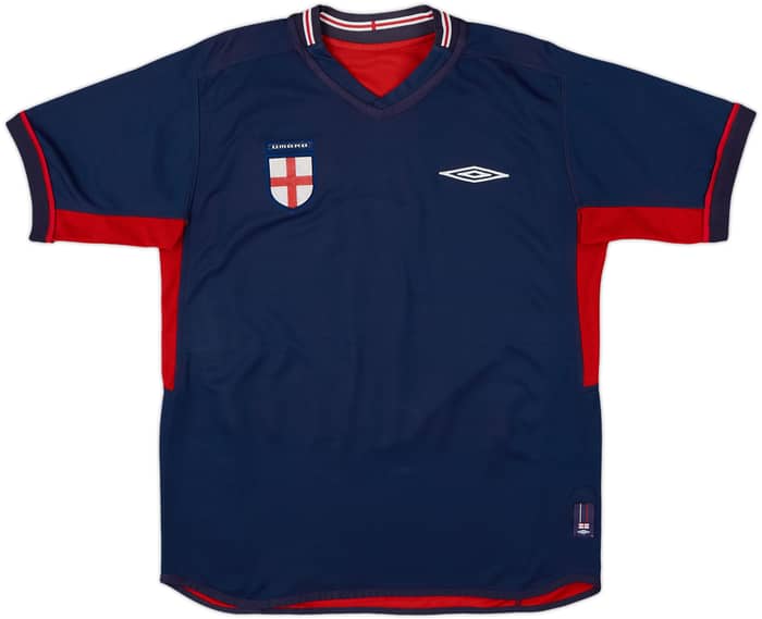 2002-04 England Away Shirt Beckham #7 - 5/10 - (L)