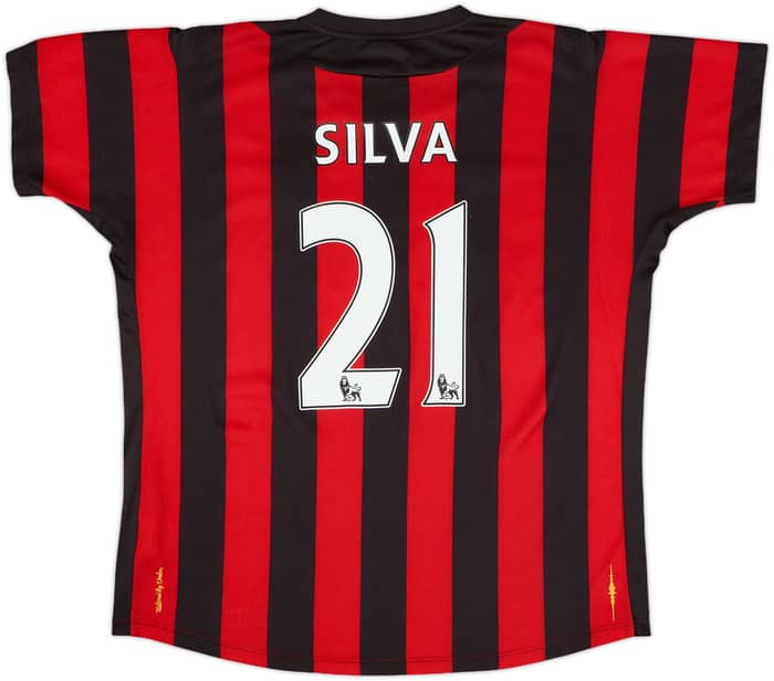 2011-12 Manchester City Away Shirt Silva #21 - 7/10 - (XL)