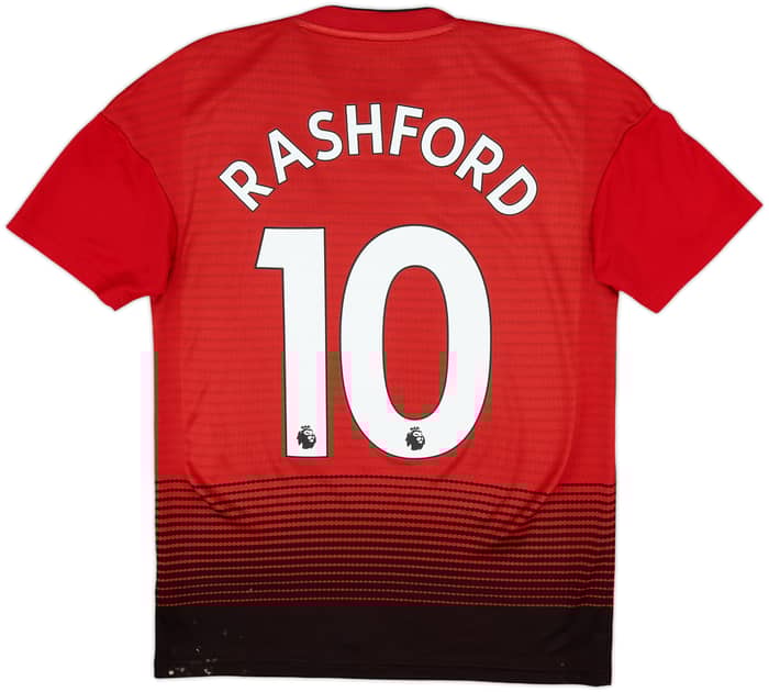 2018-19 Manchester United Home Shirt Rashford #10 - 5/10 - (XS)