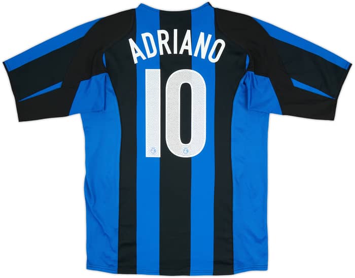 2004-05 Inter Milan Home Shirt Adriano #10 - 6/10 - (L)
