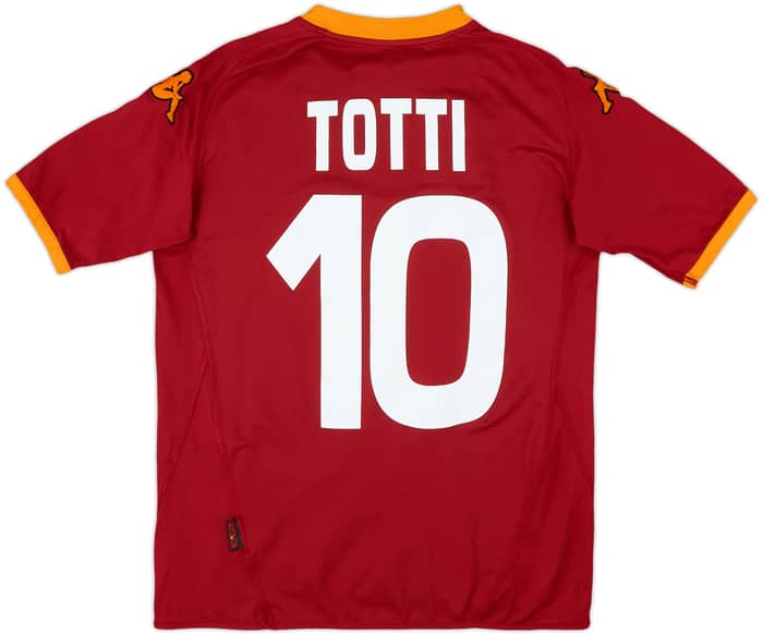 2007-08 Roma Home Shirt Totti #10 - 7/10 - (S)