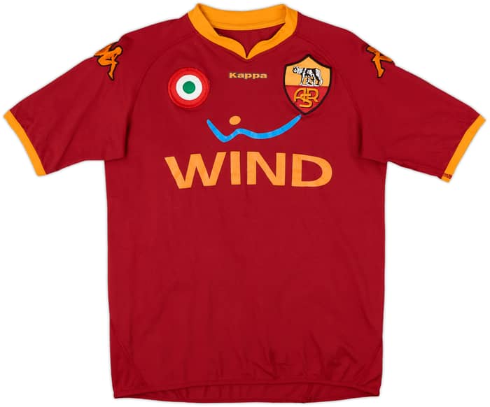 2007-08 Roma Home Shirt Totti #10 - 7/10 - (S)