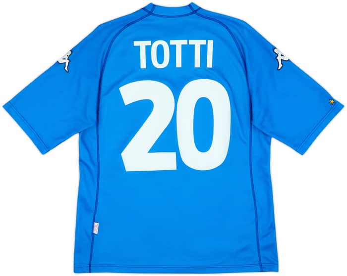 2002 Italy Basic Home Shirt Totti #10 - 7/10 - (L)