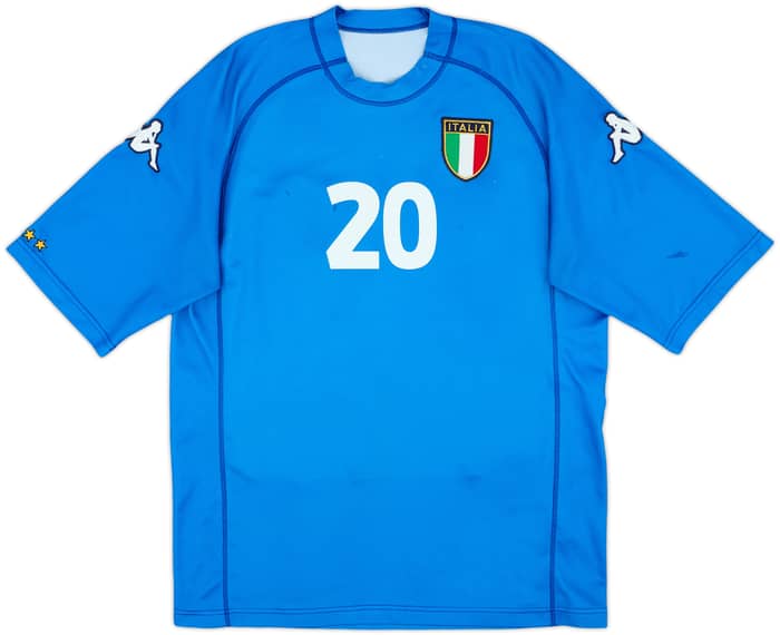 2002 Italy Basic Home Shirt Totti #10 - 7/10 - (L)