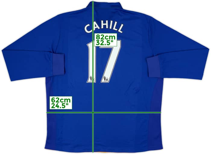 2011-12 Everton Home L/S Shirt Cahill #17 - 9/10 - (XL)
