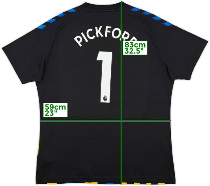 2021-22 Everton GK S/S Shirt Pickford #1 - 8/10 - (XXL)