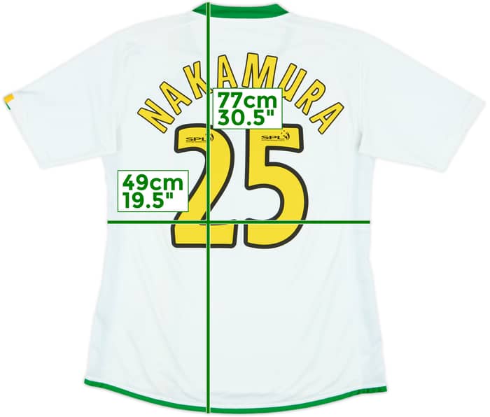 2006-08 Celtic Player Issue European Shirt Nakamura #25 - 8/10 - (M)