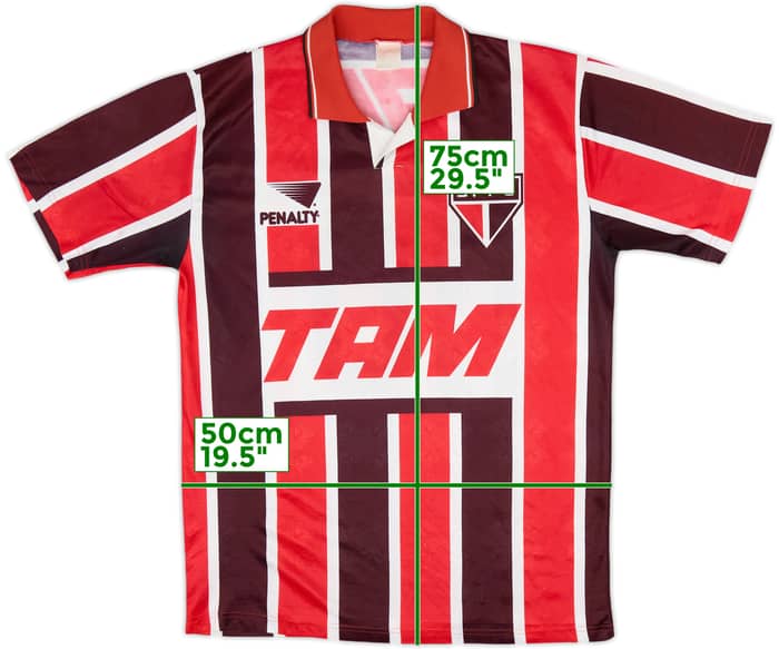 1993-94 Sao Paulo Away Shirt #10 - 8/10 - (L)