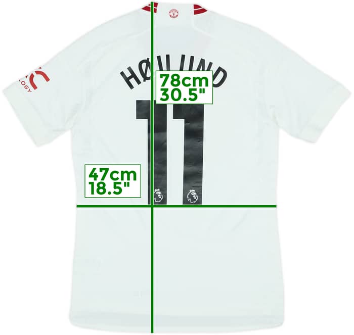 2023-24 Manchester United Authentic Third Shirt Højlund #11 - 8/10 - (S)