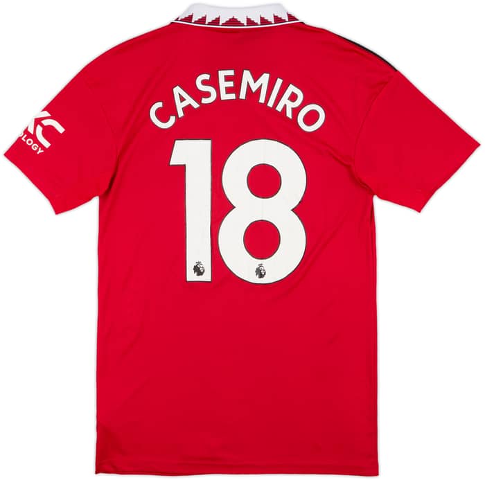 2022-23 Manchester United Home Shirt Casemiro #18 - 5/10 - (S)